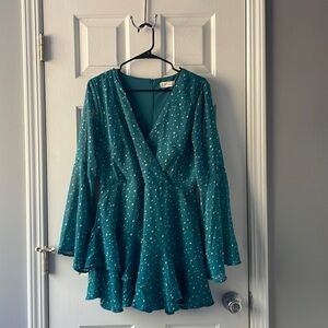 ALTAR’D STATE Bell Sleeve Romper